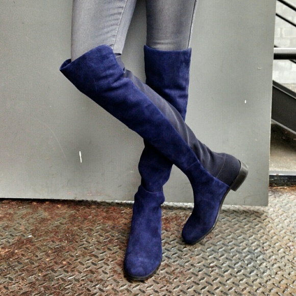 blue stuart weitzman boots
